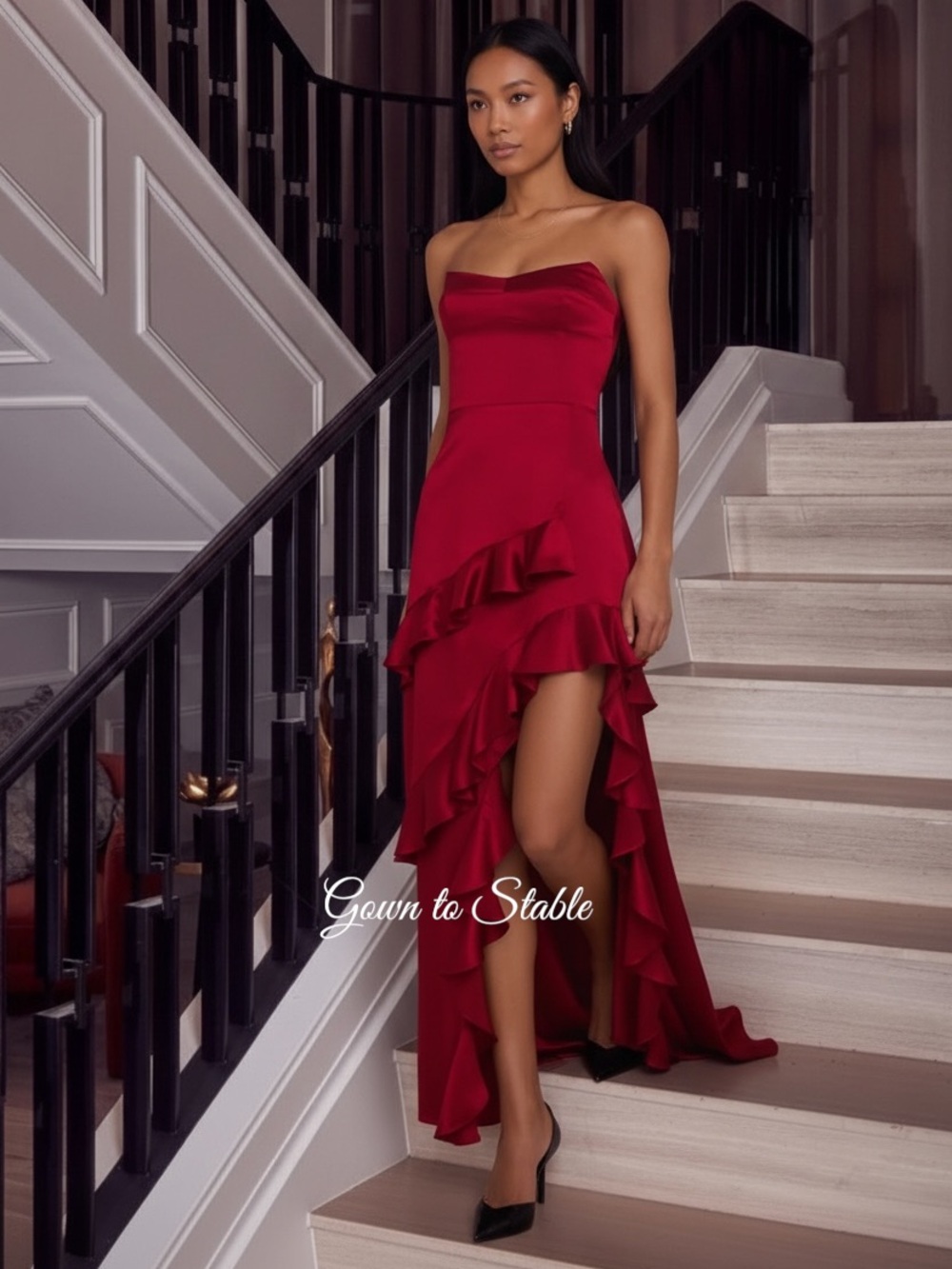 Amanda Uprichard Magnolia Silk Maxi Dress